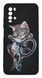 Силиконовый чехол Art для Xiaomi Redmi 9T/Poco M3 black/cat Full Camera