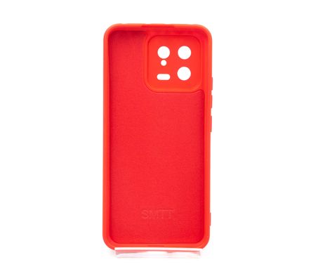 Силіконовий чохол SMTT для Xiaomi Mi 13 Red Full Camera з мікрофіброю