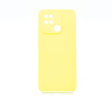 Силіконовий чохол Full Cover для Xiaomi Redmi 10C yellow Full Camera без logo