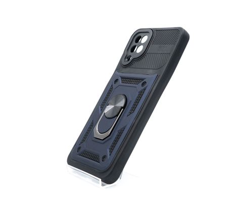 Чохол SP Serge Ring for Magnet для Samsung A12/F12/M12 4G dark blue протиударний Full Camera