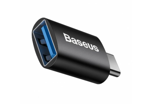 Переходник Baseus Ingenuity Mini OTQ Type-C to USB 3.1 black
