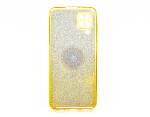 Силиконовый чехол SP Shine для Samsung A12/M12 gold ring for magnet