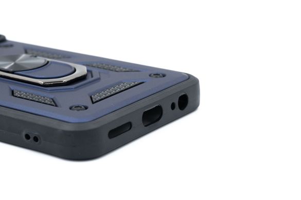 Чохол Camshield Serge Ring для Xiaomi Redmi Note 9/Redmi 10X blue протиударний шторка/захист камери