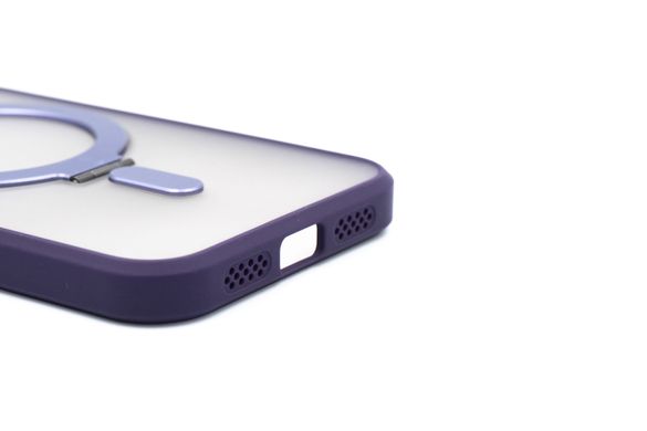Чохол MATTE GUARD MagSafe для iPhone 13/14 deep purple ring/holder