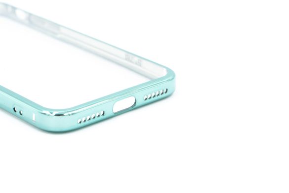 Силиконовый чехол Сlear для iPhone 7/8/SE green Full Camera с глянцевой окантовкой