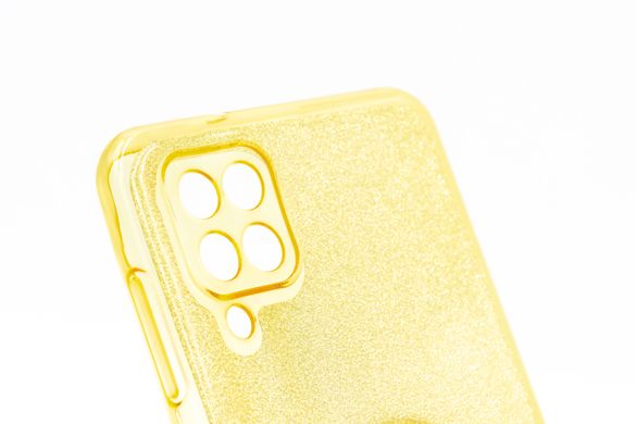 Силиконовый чехол SP Shine для Samsung A12/M12 gold ring for magnet