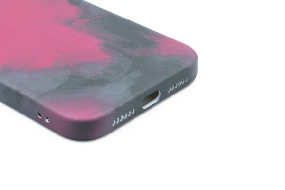 Силіконовий чохол WAVE Watercolor для iPhone XR pink black (TPU)