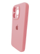 Силіконовий чохол Full Cover для iPhone 15 Pro Max pink Full camera