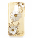 Силіконовий чохол Glitter Flowers для Samsung A8 (2018) gold