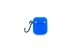 Чехол for AirPods силиконовый Logo 2в1 + карабин Deep-blue тех.пак.