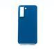 TPU чехол Bonbon Metal Style для Samsung S21 FE demin blue