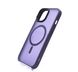 Чохол TPU+PC Metal Buttons with MagSafe Colorful для iPhone 15 Plus dark violet