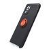 Накладка TPU Deen ColorRing для Xiaomi Redmi Note 10/Note 10s под магнитный держатель black/red
