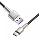 USB кабель Baseus Cafule Metal Type-C 66W 1m black