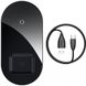 Бездротовий ЗП Baseus Simple 2in1 Wireless Charger 15W Max For iP+Pod black