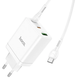 Мережевий зарядний пристрій Hoco N33 Start PD35W (2C/1A) + Type-C to Type-C white