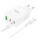 Мережевий зарядний пристрій Hoco N33 Start PD35W (2C/1A) + Type-C to Type-C white
