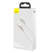 USB кабель Baseus Cafule Metal CALJK-B02 Lightning 2.4A/2m white