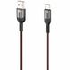 USB кабель HOCO U68 Gusto flash charging data cable Type-C 5A/1,2m Black