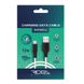 USB кабель Ridea RC-M134 Soft silicone Lightning 12W/1m white black