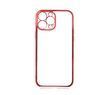 Силіконовий чохол Clear для iPhone 13 Pro Max red Full Camera з глянсовою окантовкою
