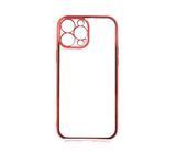 Силиконовый чехол Сlear для iPhone 13 Pro Max Red Full Camera с глянцевой окантовкой