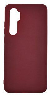 Силиконовый чехол Soft feel для Xiaomi Redmi Mi Note 10 Lite marsala