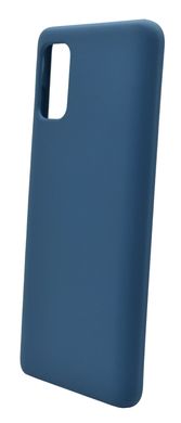 Силиконовый чехол Full Cover для Samsung A41 navy blue без logo