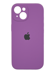 Силіконовий чохол Full Cover для iPhone 15 purple(grape) Full Camera