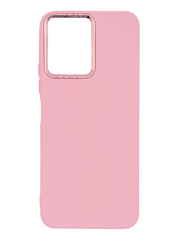 Силіконовий чохол Metal Frame для Xiaomi Redmi 12 light pink (AA)