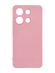 Силиконовый чехол SMTT для Xiaomi Redmi Note 13 4G pink Full Camera с микрофиброй