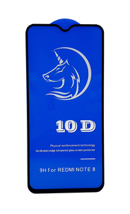 Захисне 10D скло Full Glue для Xiaomi Redmi Note 8/Note 8 2021 black SP