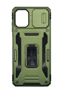 Чехол Camshield Army Ring для Samsung A06 army green противоударный шторка/защита камеры