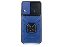 Чохол Camshield Flash Ring for Magnet для Xiaomi Poco X4 Pro 5G blue протиуд. шторка/захист кам