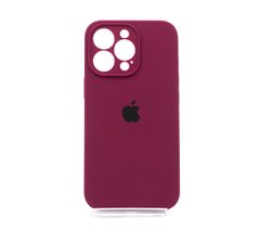 Силіконовий чохол Full Cover для iPhone 13 Pro maroon Full Camera