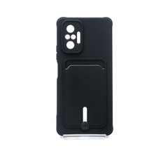 Силіконовий чохол Colorful Pocket Card для Xiaomi Redmi Note 10 Pro/10 Pro Max black Full Camera
