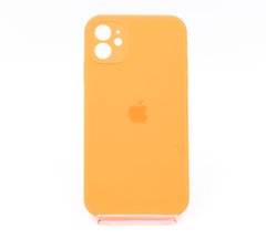 Силіконовий чохол Full Cover Square для iPhone 11 electric orange Camera Protective