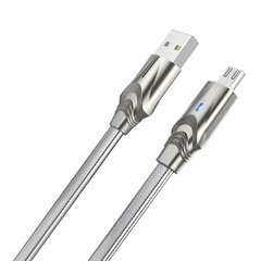 USB кабель Borofone BU12 Synergy Micro 2.4A/1.2m silver