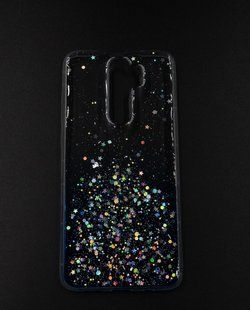 Силиконовый чехол WAVE Confetti для Xiaomi Redmi Note 8 Pro(TPU) white/blue