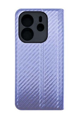 Чохол книжка Flip Cover "Carbon" для Xiaomi Redmi Note 14 4G lilac