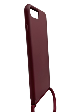 Силіконовий чохол WAVE Lanyard для iPhone 7+/8+ rose red (TPU)