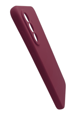 Силиконовый чехол Fibra для Samsung A56 marsala Full Camera