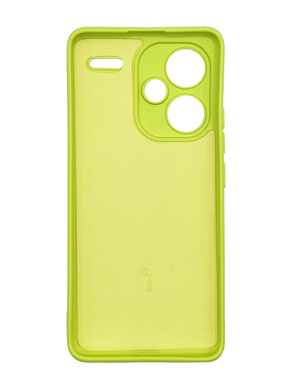 Силиконовый чехол Full Cover для Xiaomi Redmi Note 13 Pro+ yellow Full Camera без logo