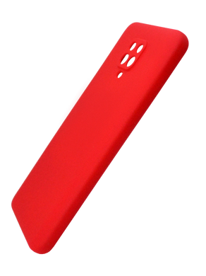 Силиконовый чехол SMTT для Xiaomi Redmi Note 9s/Note 9 Pro red Full Camera с микрофиброй