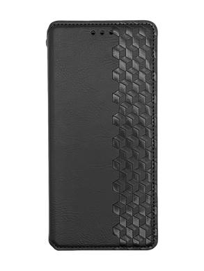 Чохол-книжка шкіра для Motorola Moto E40 black Getman Cubic PU