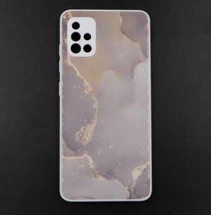Чехол Marble Clouds для Samsung A51/A515 gray