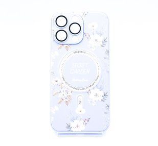 TPU+PC чохол Secret Garden with MagSafe для iPhone 14 Pro Max lilac