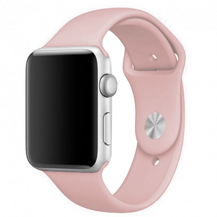 Силиконовый ремешок для Apple Watch Sport Band 38-40mm (S/M & M/L) 3pcs pink sand