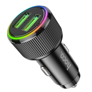 Автомобильное зарядное устройство HOCO NZ14 Guerrero 36W dual-port car charger black