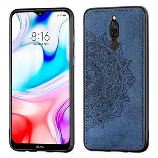 Чехол TPU+Textile Mandala c 3D тиснением для Xiaomi Redmi 8 blue